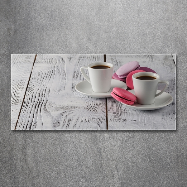 Glazen schilderij Koffie en koekjes