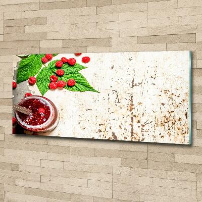 Schilderij op glas Frambozenjam