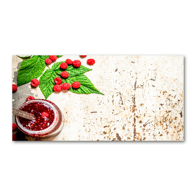 Schilderij op glas Frambozenjam