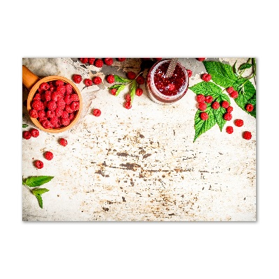 Schilderij op glas Frambozenjam