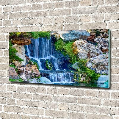 Foto schilderij op glas Waterval