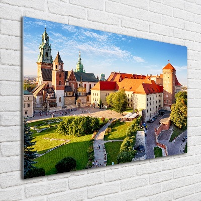 Schilderij glas Krakau, Polen