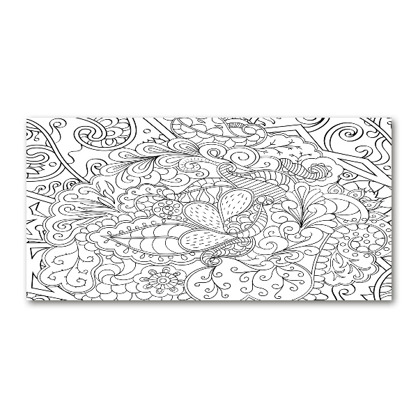 Foto schilderij op glas Ornamenten