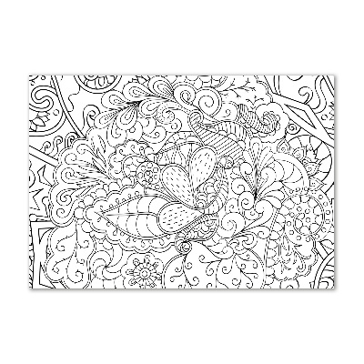 Foto schilderij op glas Ornamenten