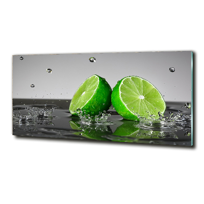 Schilderij glas Kalk in water