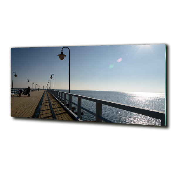 Foto schilderij op glas Pier in Gdynia