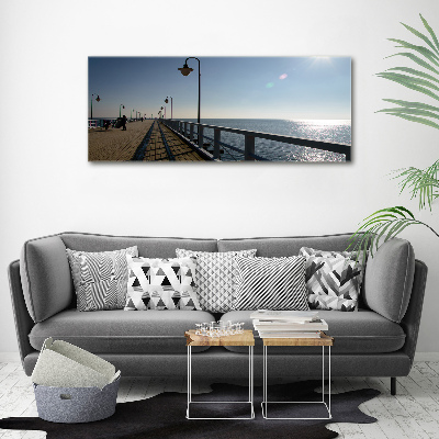 Foto schilderij op glas Pier in Gdynia