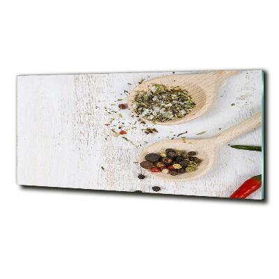 Glazen schilderij Groenten en kruiden