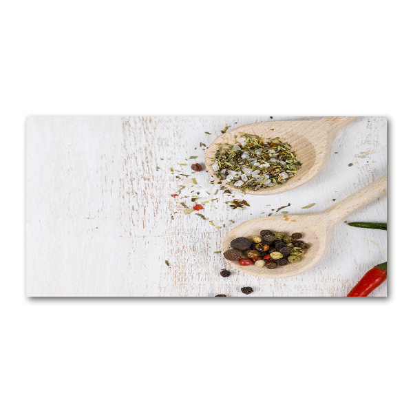 Glazen schilderij Groenten en kruiden