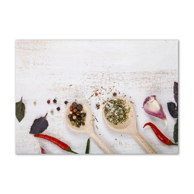 Glazen schilderij Groenten en kruiden
