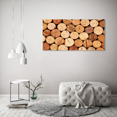 Foto schilderij op glas Wijnkurken