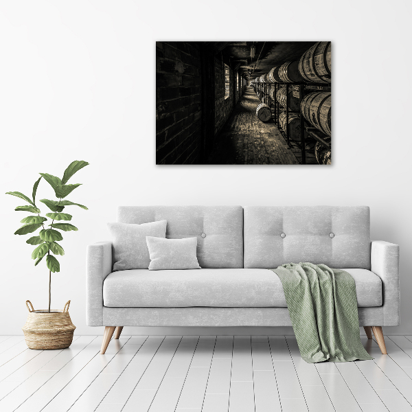 Schilderij op glas Bourbonvaten