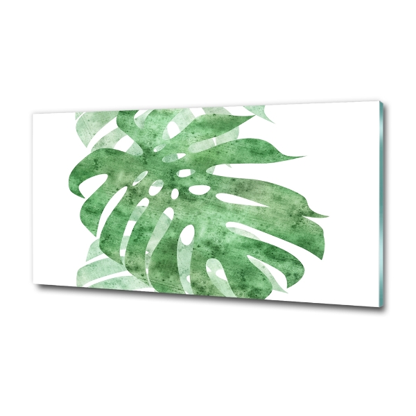 Schilderij op glas Monstera