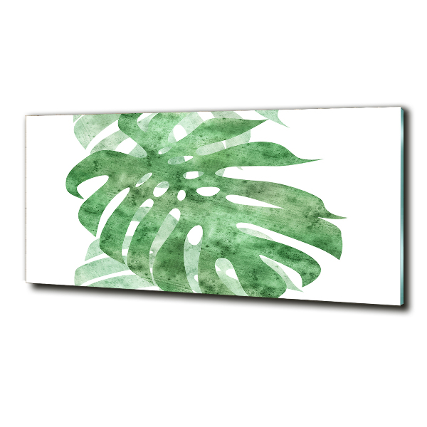 Schilderij op glas Monstera