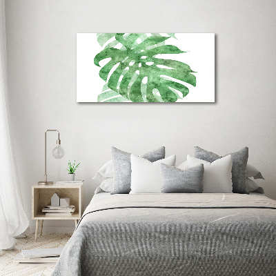 Schilderij op glas Monstera
