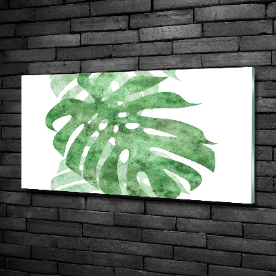 Schilderij op glas Monstera