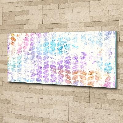 Schilderij glas Kleurrijke bladeren