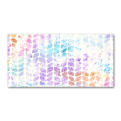 Schilderij glas Kleurrijke bladeren