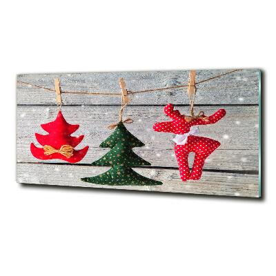 Schilderij op glas Versieringen aan een touwtje