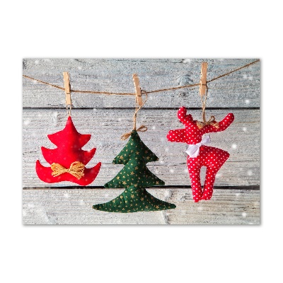 Schilderij op glas Versieringen aan een touwtje