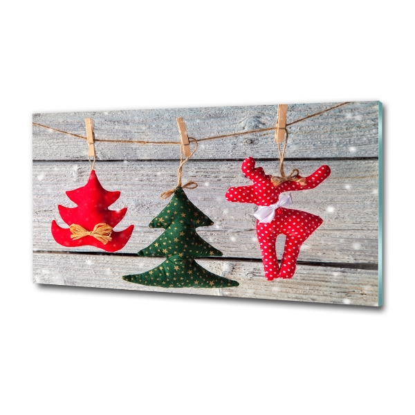 Schilderij op glas Versieringen aan een touwtje