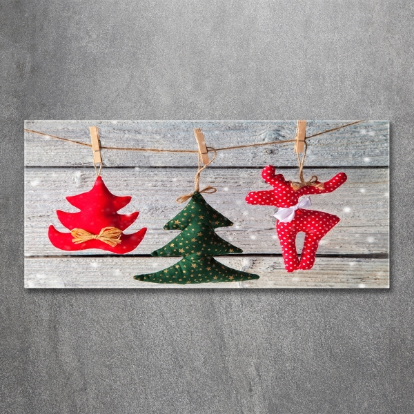 Schilderij op glas Versieringen aan een touwtje