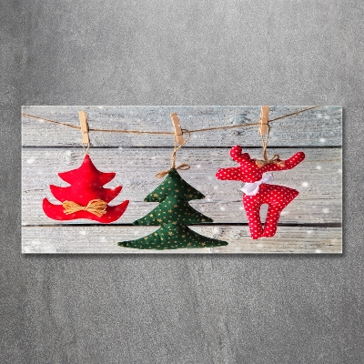 Schilderij op glas Versieringen aan een touwtje