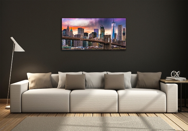 Schilderij op glas Manhattan, New York