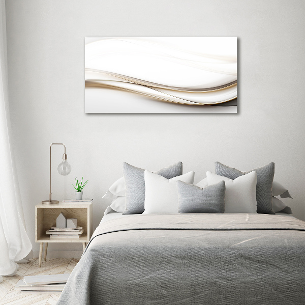 Schilderij glas Abstracte golven