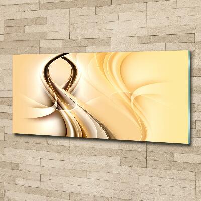 Glazen schilderij Abstracte golven