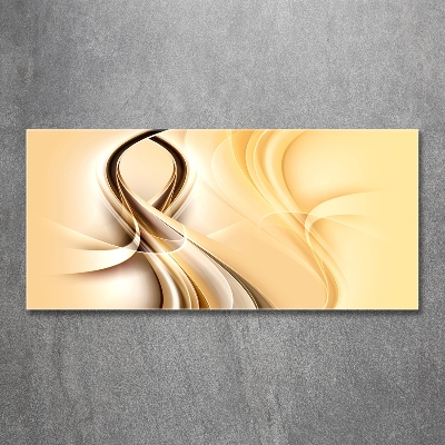 Glazen schilderij Abstracte golven