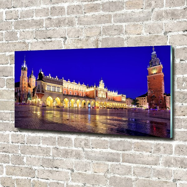 Schilderij glas Krakau, Polen