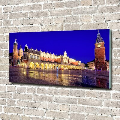 Schilderij glas Krakau, Polen