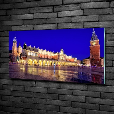 Schilderij glas Krakau, Polen