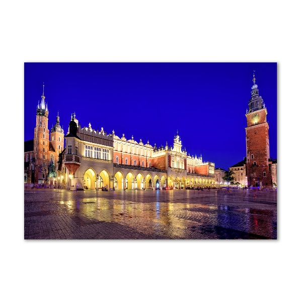 Schilderij glas Krakau, Polen