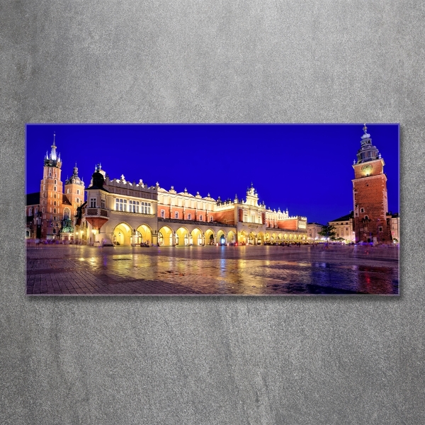 Schilderij glas Krakau, Polen