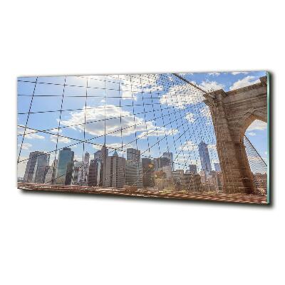 Schilderij op glas New York Bridge