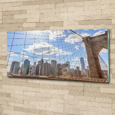 Schilderij op glas New York Bridge