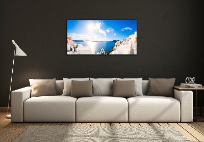 Schilderij op glas Santorini, Griekenland