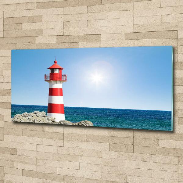 Schilderij op glas Vuurtoren