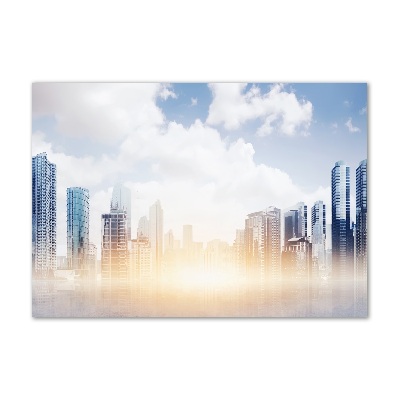 Schilderij glas Wolkenkrabbers