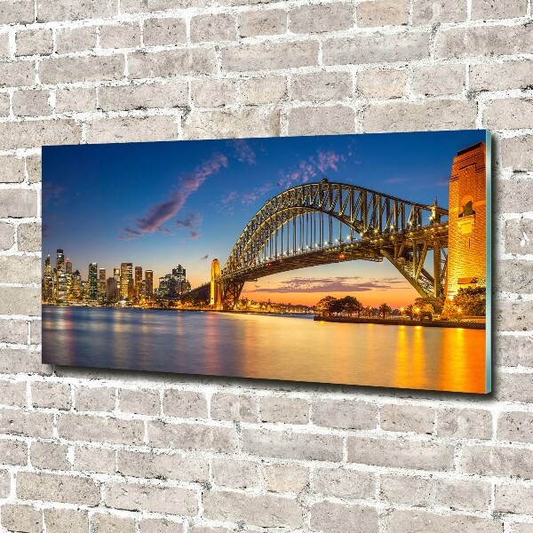 Foto schilderij op glas Sydney Skyline