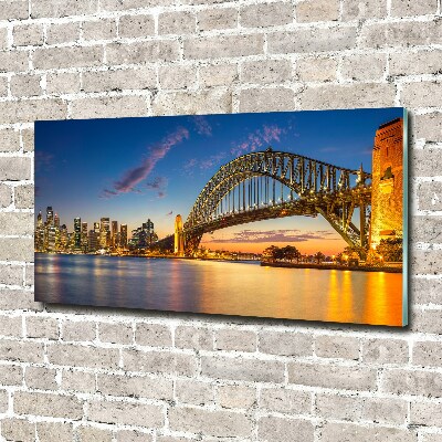 Foto schilderij op glas Sydney Skyline