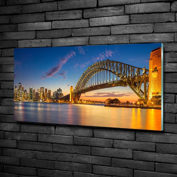 Foto schilderij op glas Sydney Skyline