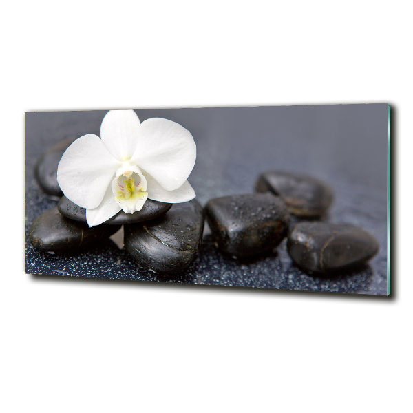 Foto schilderij op glas Orchidee