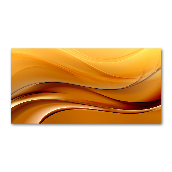 Schilderij op glas Golven op de achtergrond