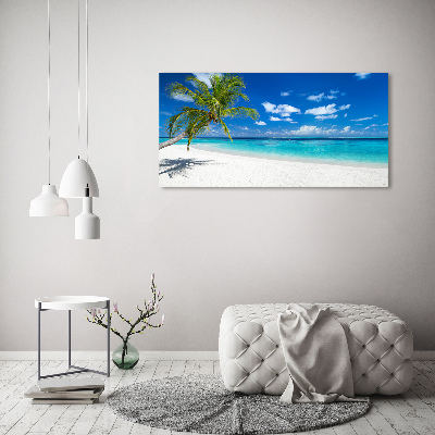 Schilderij op glas Tropisch strand