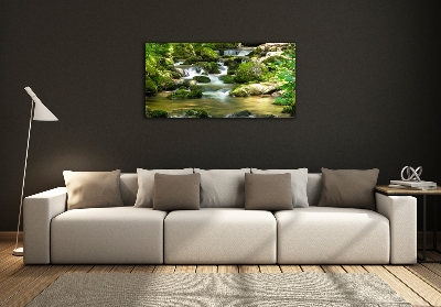 Glazen schilderij Waterval