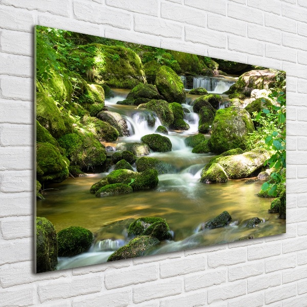 Glazen schilderij Waterval