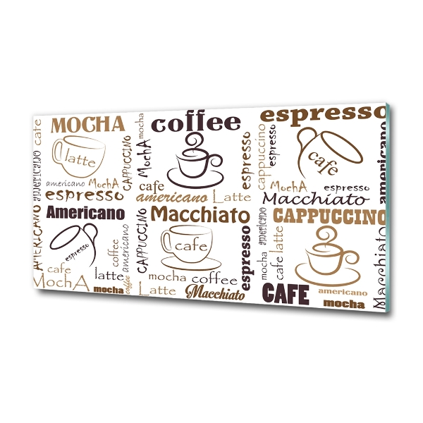 Schilderij op glas Tijd voor koffie